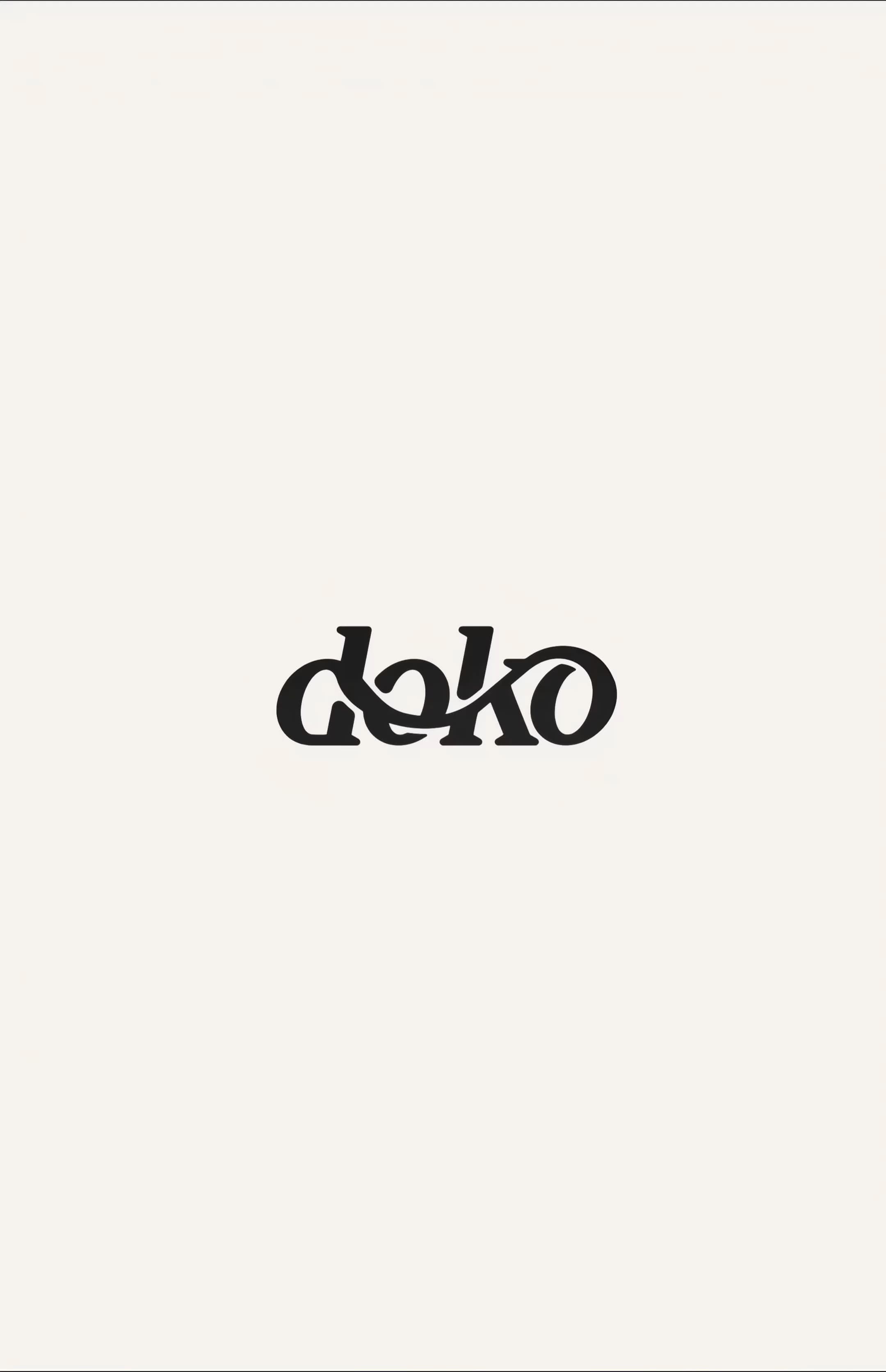 do-ko logotype loading screen poster